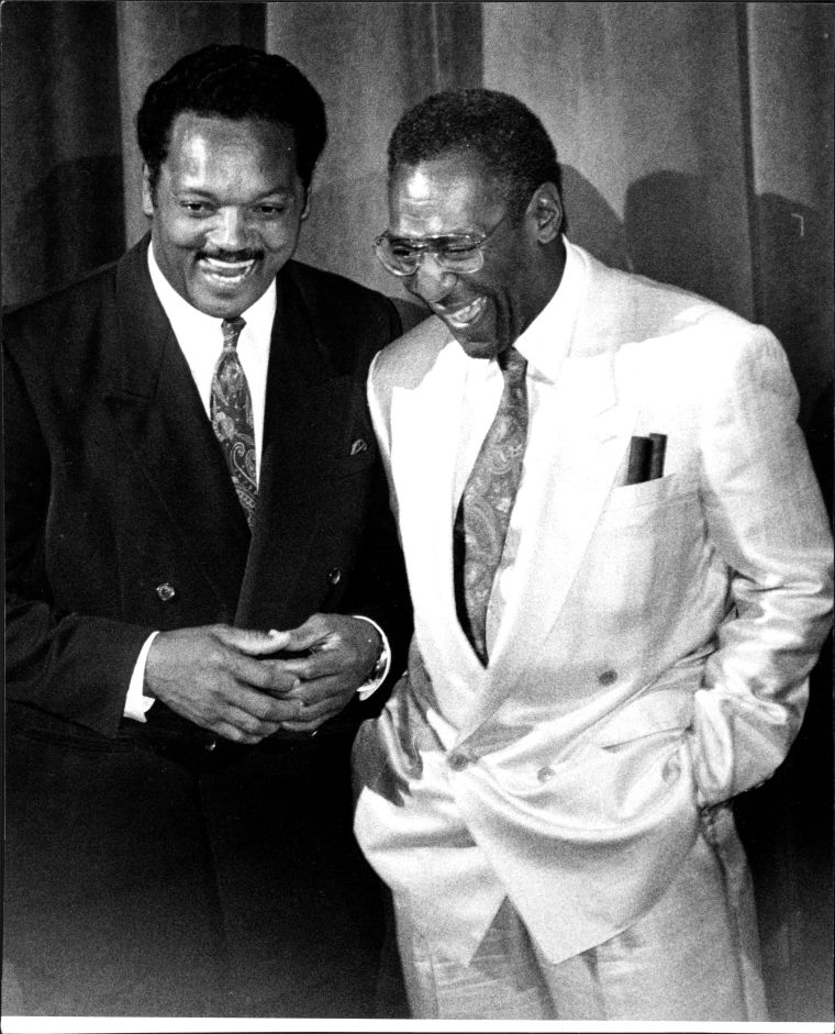 Bill Cosby With Jesse Jackson In 1981