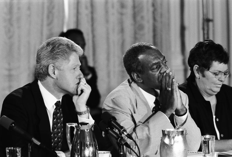 Bill Cosby With President Bill Clinton In 1996