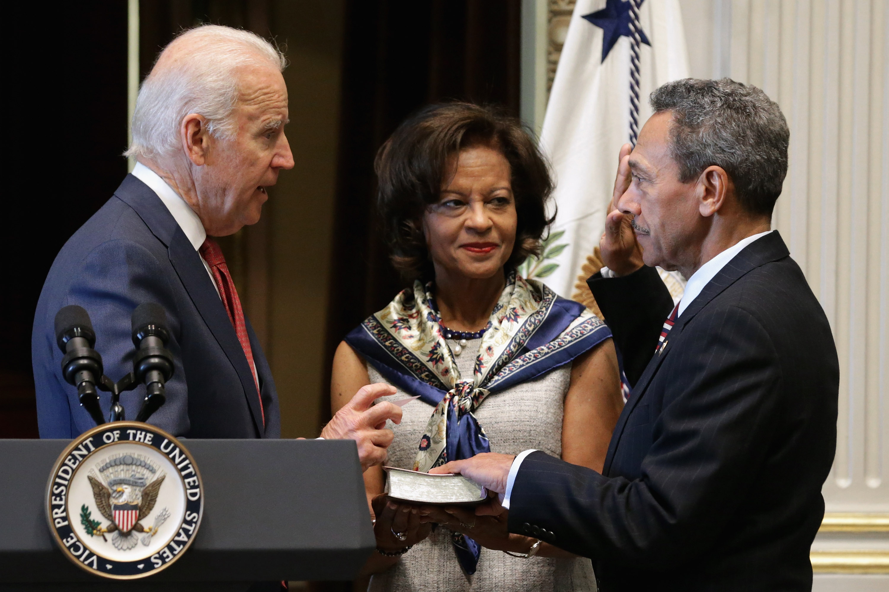 Biden Swears In Mel Watt As Director Of The Federal Housing Agency