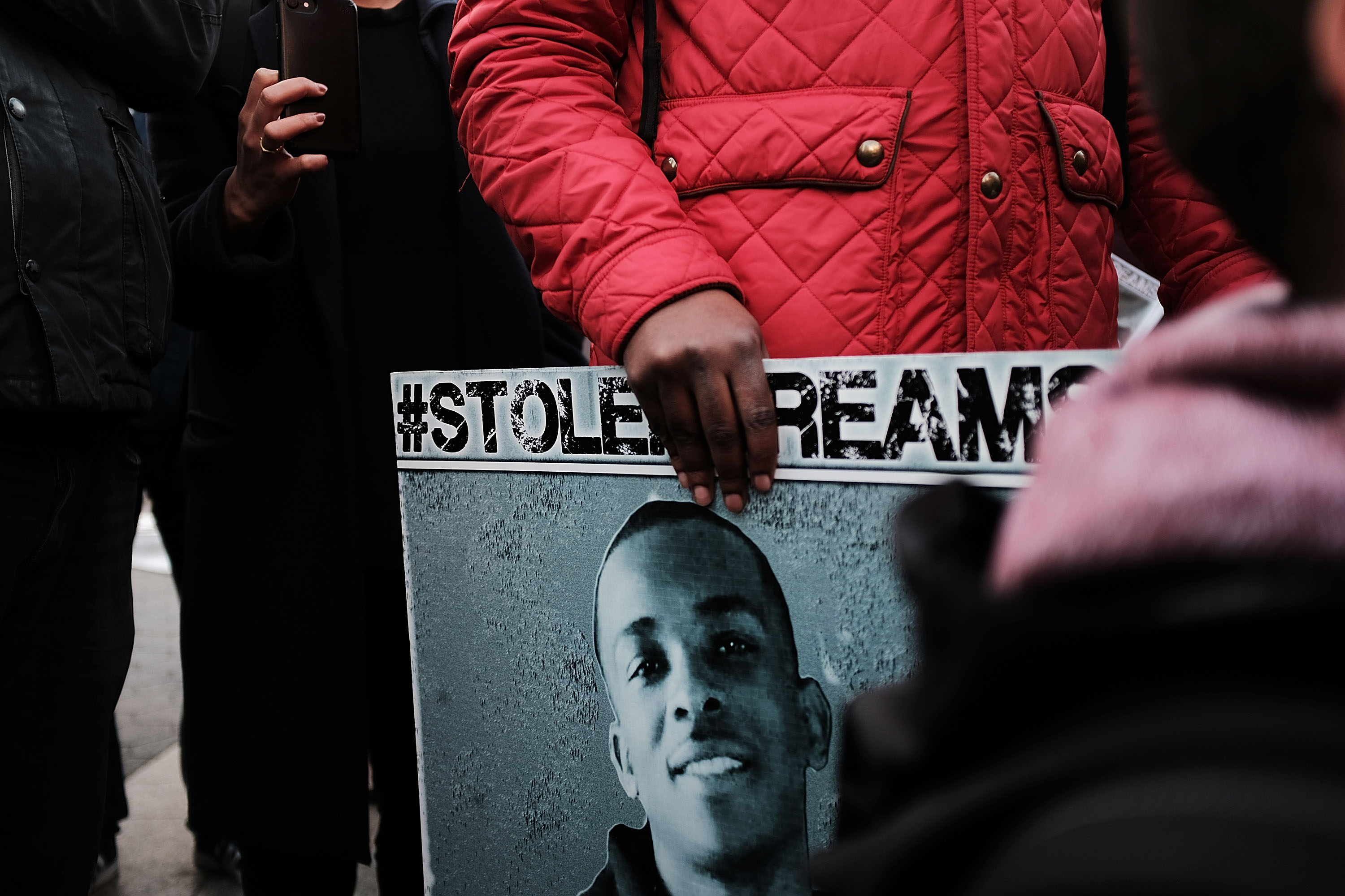 Vigil And Rally Held For Stephon Clark In NYC On 50th Anniversary Of MLK's Assassination