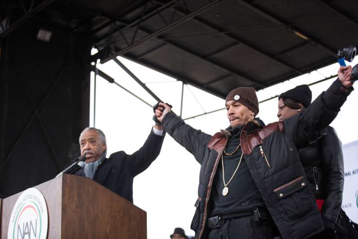 Sharpton and "Central Park 5" victim