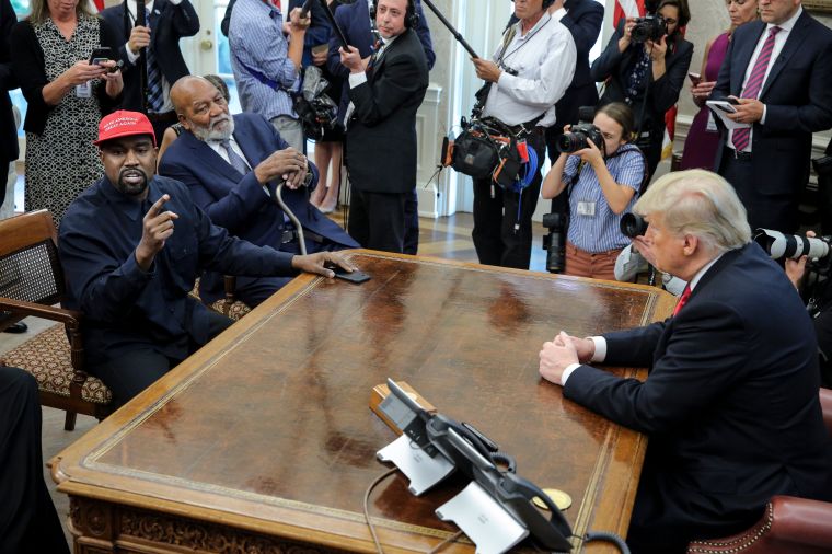 President Trump Hosts Kanye West And Former Football Player Jim Brown At The White House