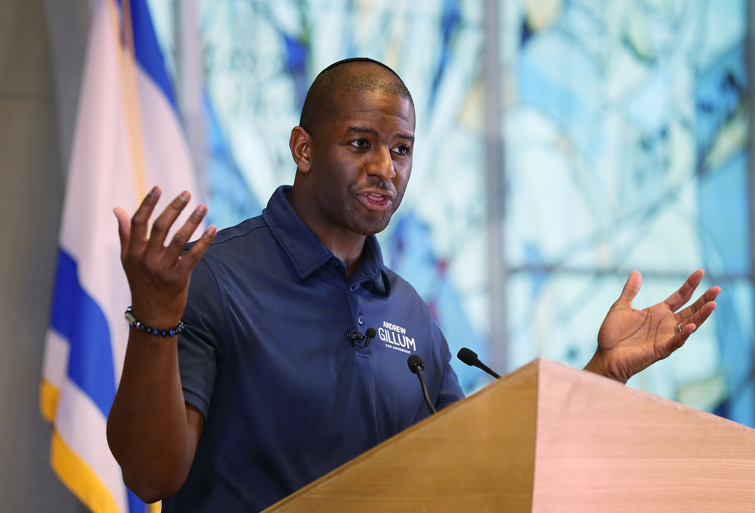 Democratic Candidate For Governor In Florida Andrew Gillum Campaigns In Pembroke Pines, Florida