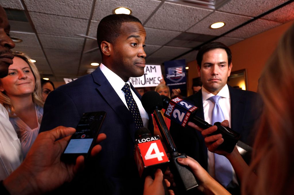 Marco Rubio Campaigns With GOP Senate Candidate John James In Detroit