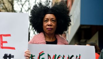 Anti-Racism Protest at Starbucks in Philadelphia, PA