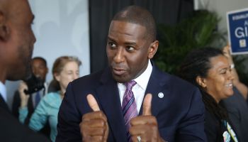 Democratic Gubernatorial Candidate Andrew Gillum Joins LGBTQ Groups At Rally
