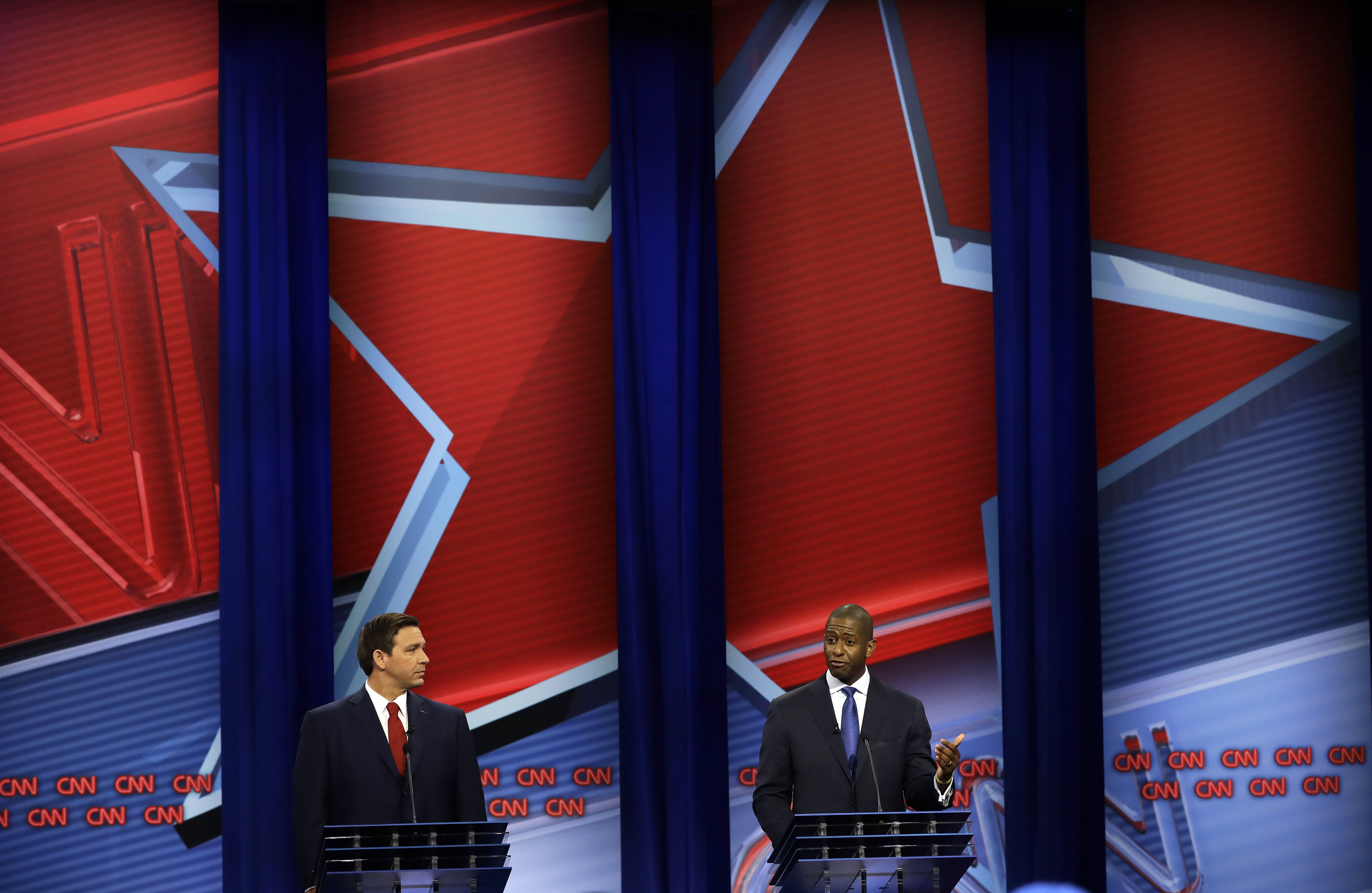 Andrew Gillum and Ron DeSantis Debate in Tampa