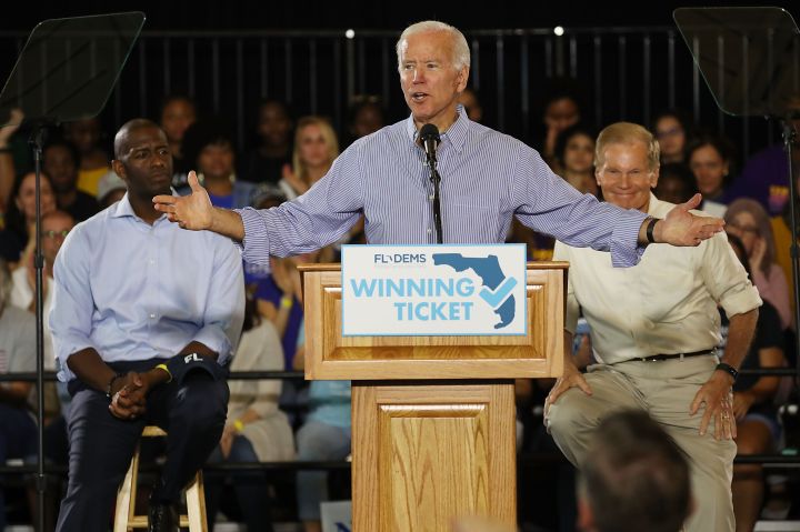 Joe Biden Holds Campaign Rally With Florida Democratic Candidates In Tampa