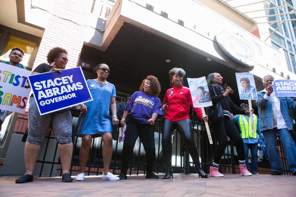Democratic Gubernatorial Nominee Stacey Abrams Leads A 'March To The Polls' In Atlanta