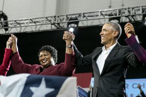 President Obama Campaigns In Atlanta For Georgia Gubernatorial Candidate Stacy Abrams And Georgia Democrats On The Ballot