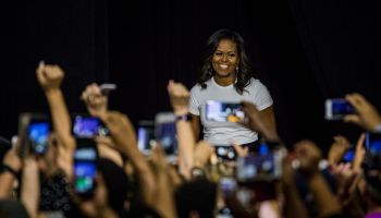 Michelle Obama at the 'When We All Vote' event at Chaparral High School