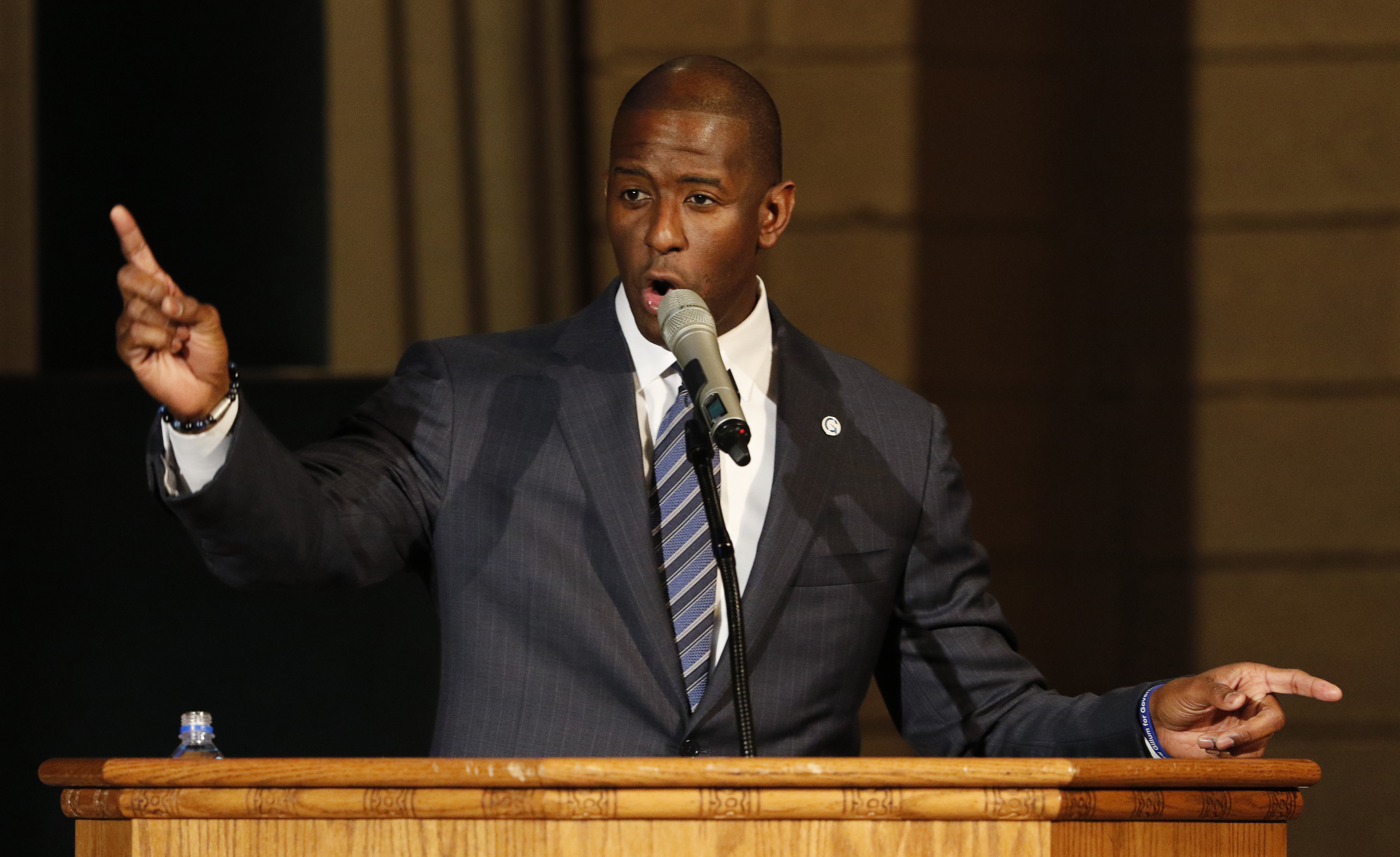 Andrew Gillum Attends Church Event To Advocate For Election Recount