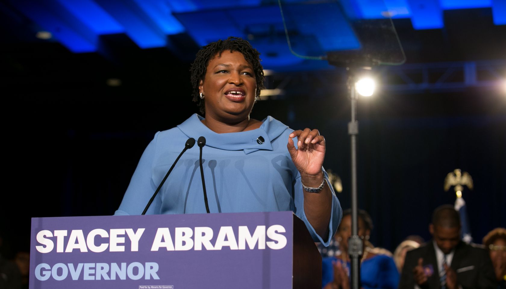 Georgia Democratic Gubernatorial Candidate Stacey Abrams Holds Election Night Event In Atlanta