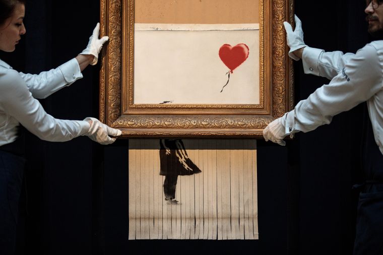 Banksy's 'Love in in the Bin'