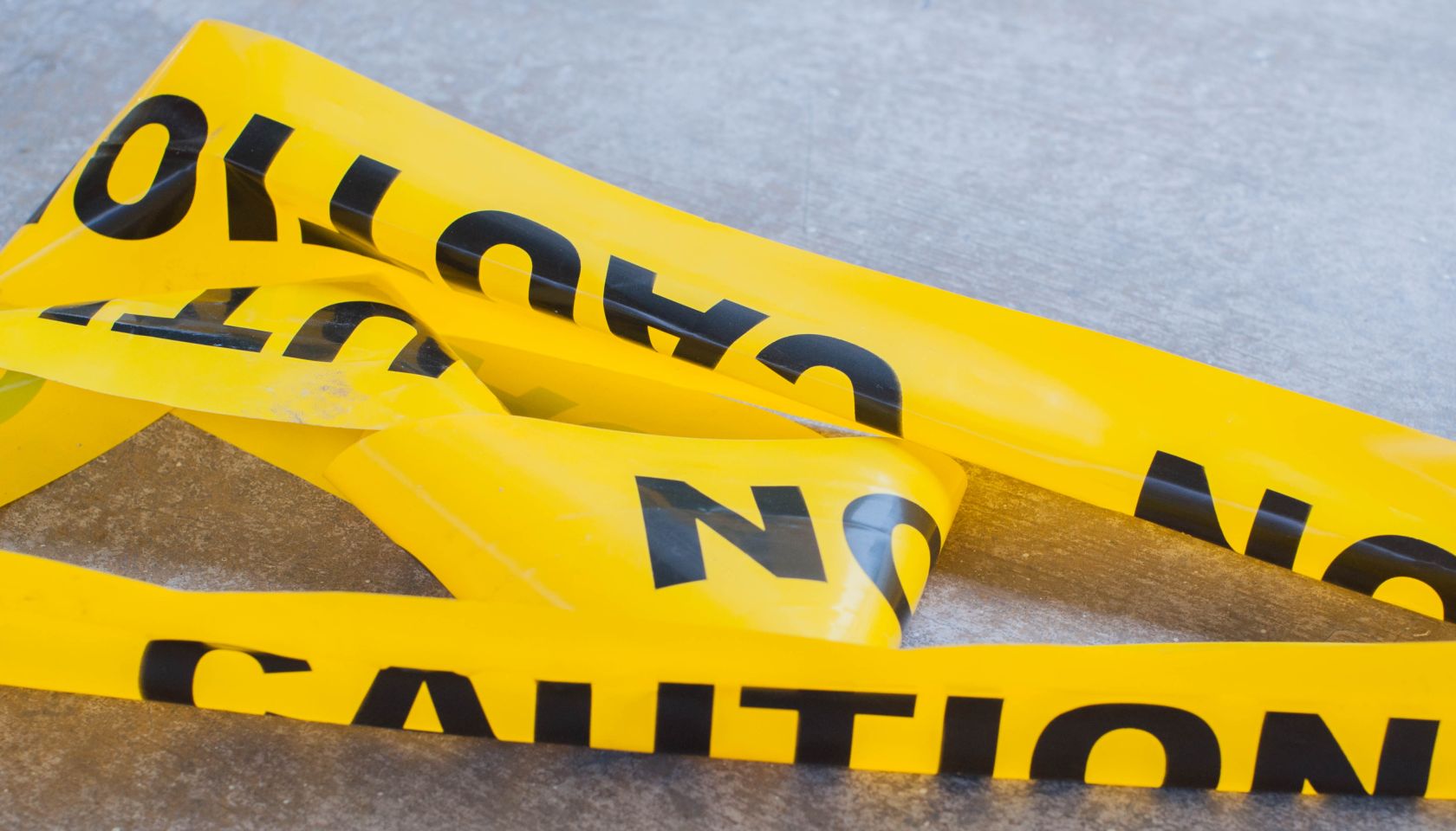 Yellow caution tape