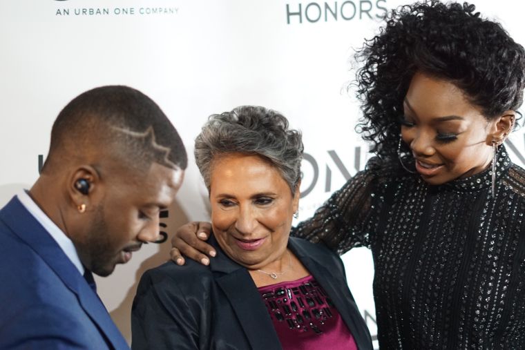 Ray J, Cathy Hughes and Brandy