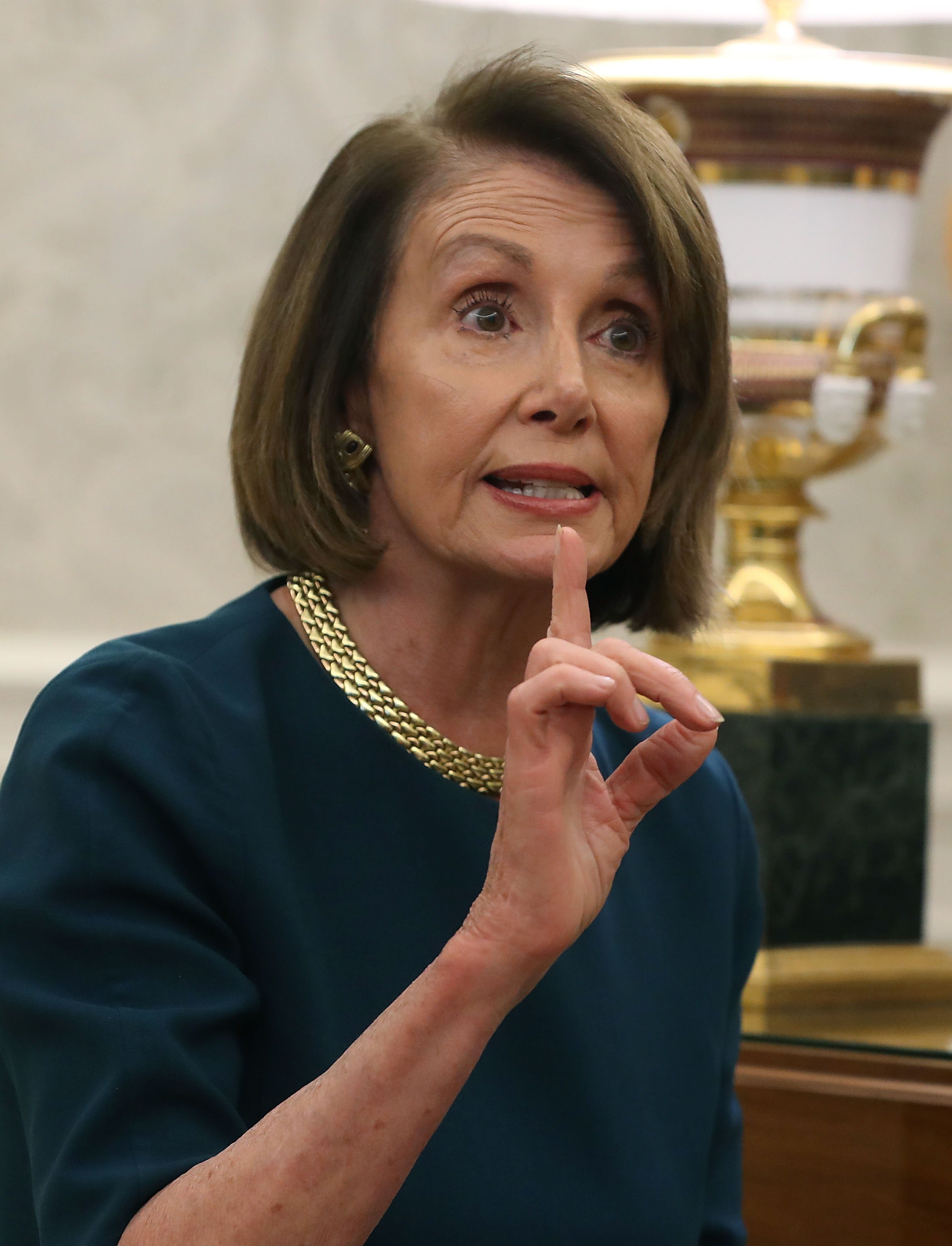 President Trump Meets With Nancy Pelosi And Chuck Schumer At White House