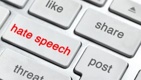 Hate Speech on keyboard