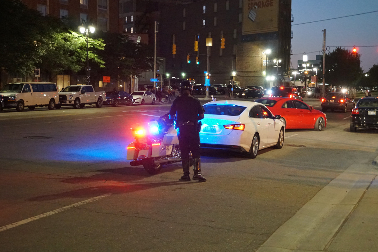 Motorcycle Patrol on traffic enforcement