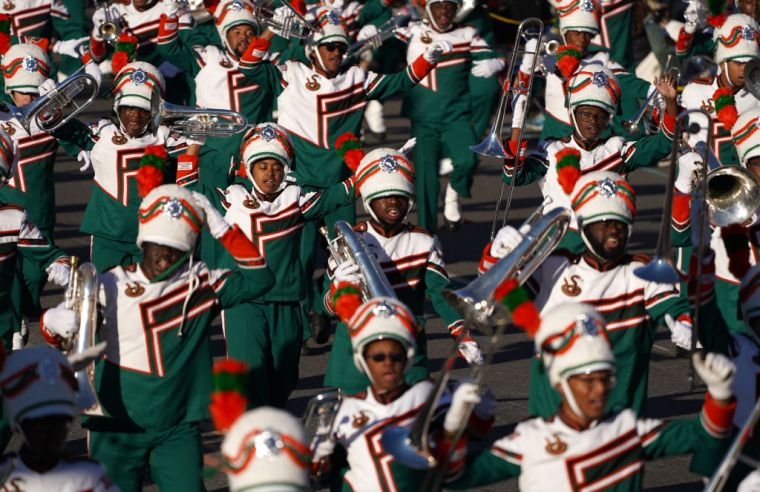 Florida A&M University marching band performs