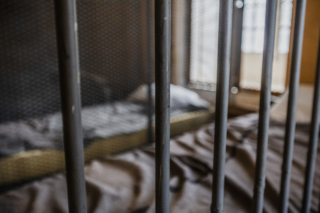 Glimpse at the interior of an old jail.