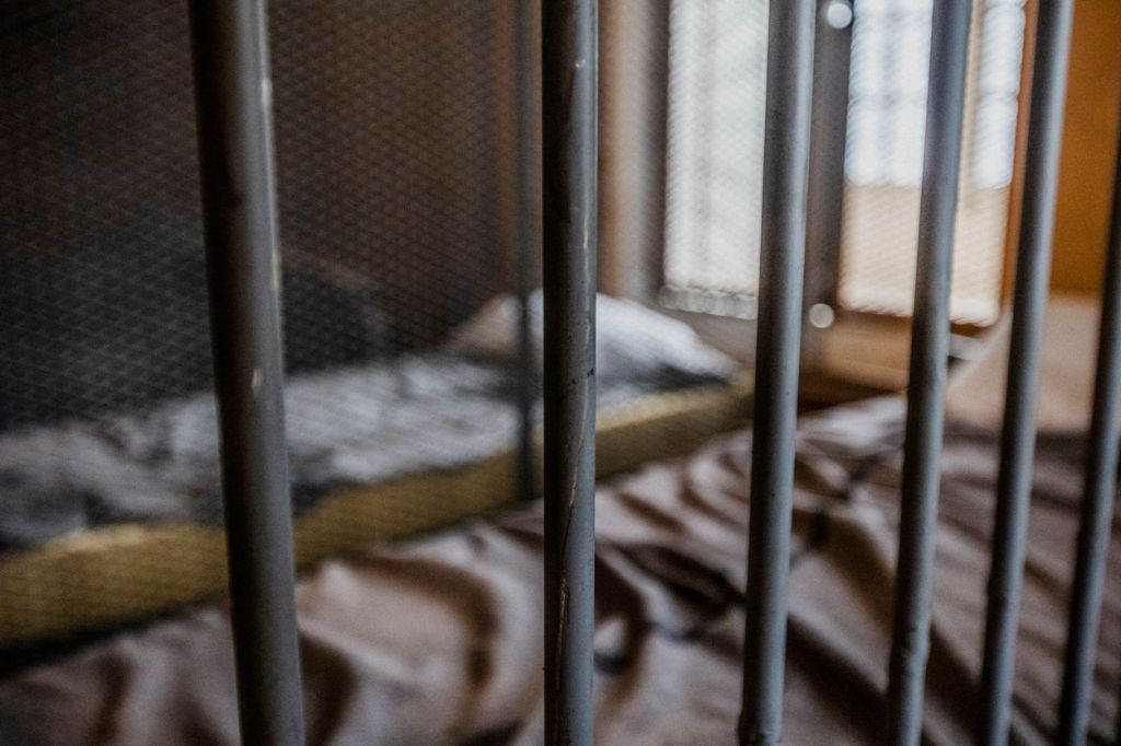 Glimpse at the interior of an old jail.