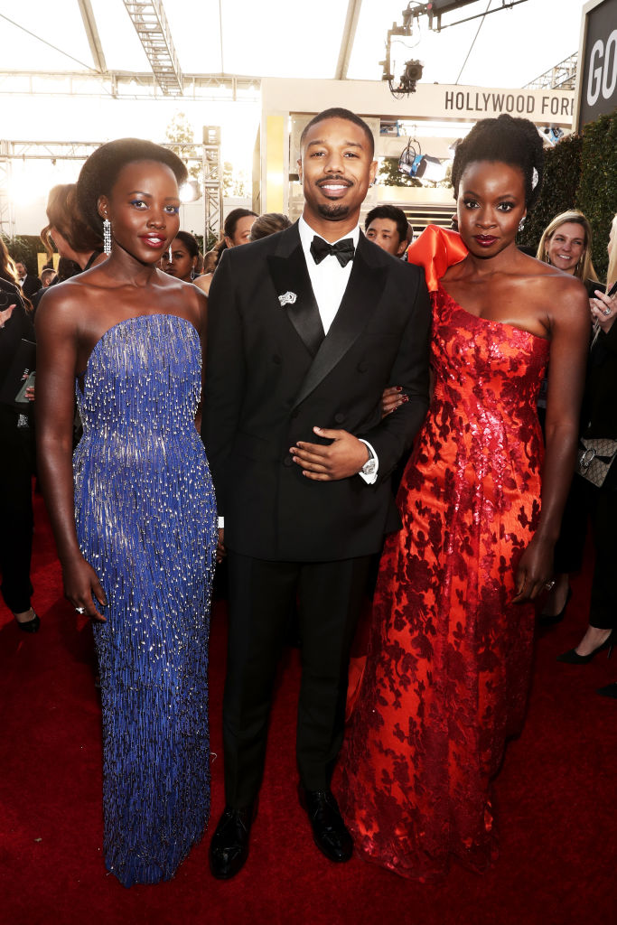 Lupita Nyong'o, Michael B. Jordan, and Danai Gurira
