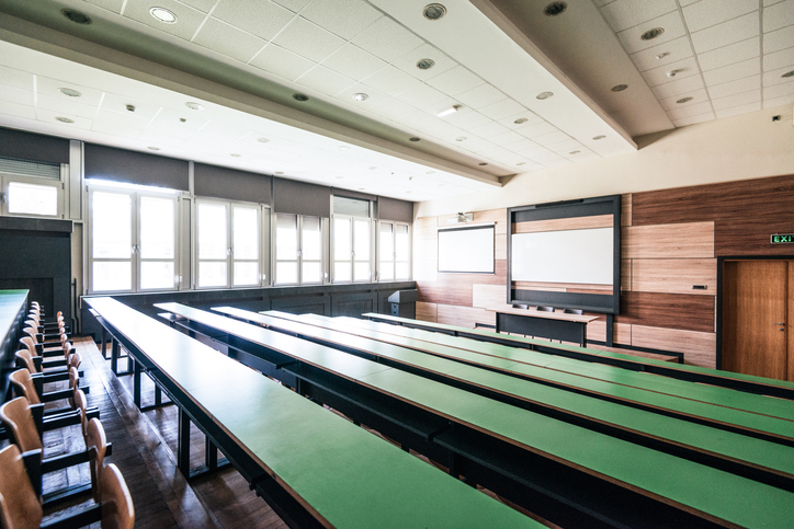 Empty lecture hall at university