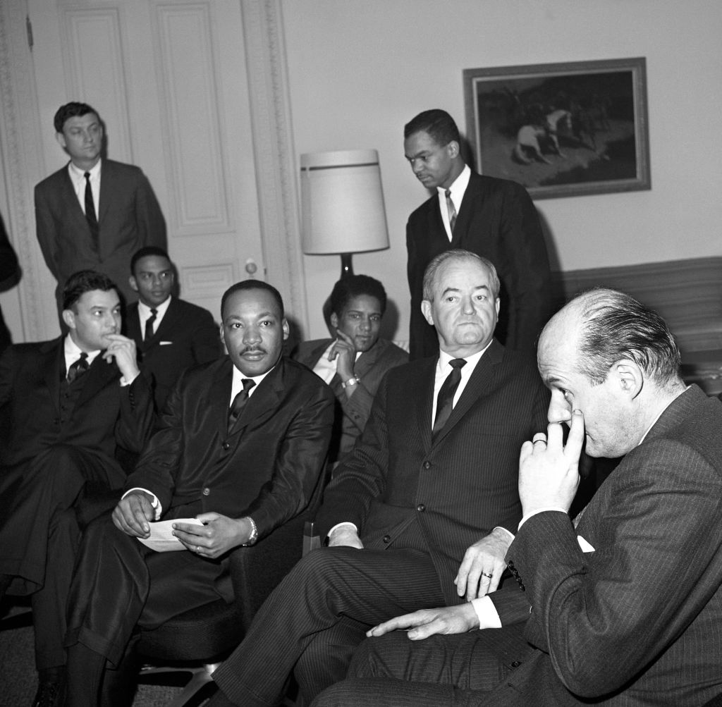 Martin Luther King Jr. and Hubert Humphrey