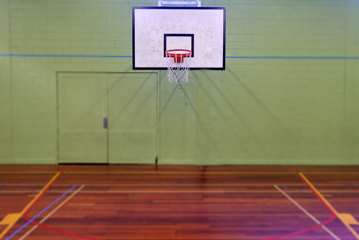 Empty Basketball Court