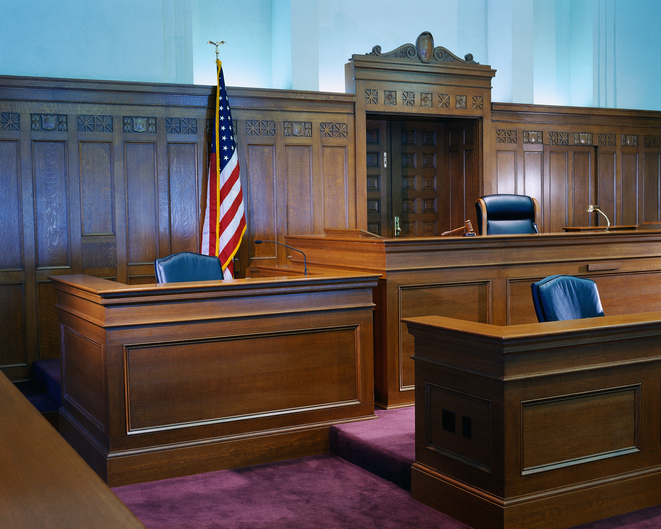 Witness Stand and Judge's Bench