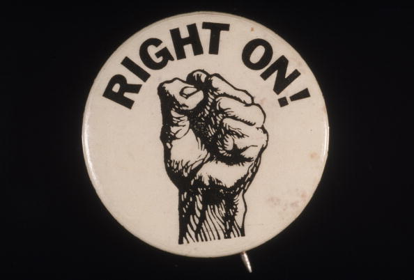 'Right On!' Black Power Button