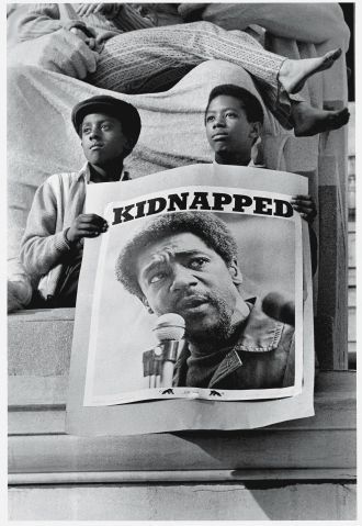 'Kidnapped' Poster At Black Panther Rally