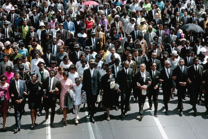 Crowd at Martin Luther King's Funeral