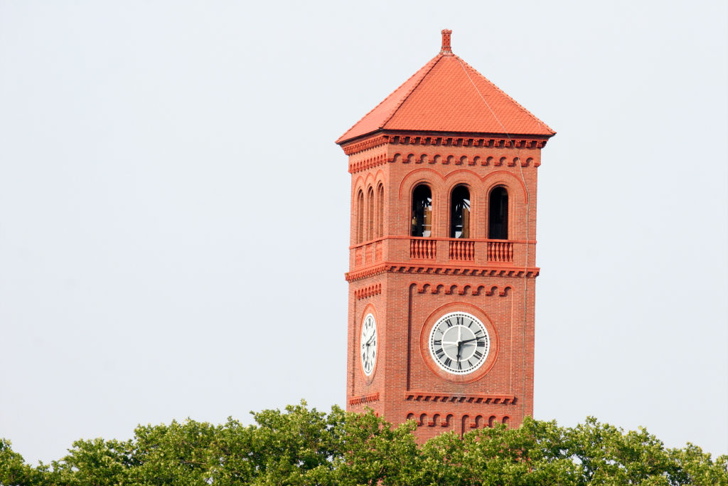 Hampton University clock tower.