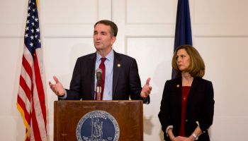 Governor Ralph Northam addresses the media in response to his medical school yearbook.