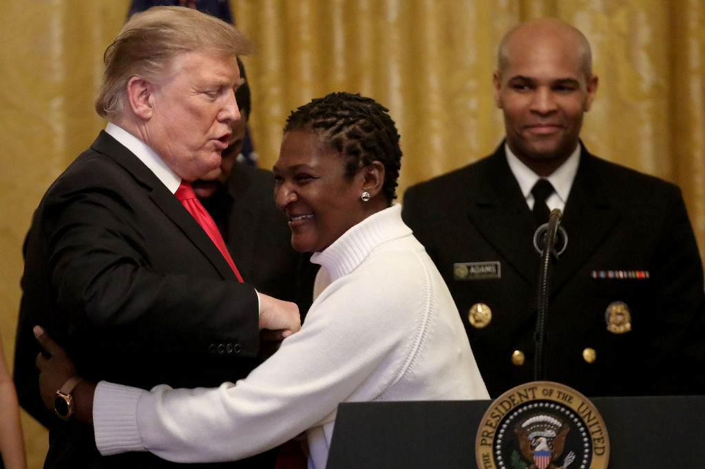 President Donald Trump Participates In A Reception For National African-American History Month
