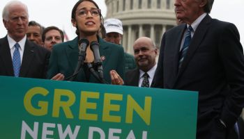 Democratic Lawmakers Rep. Alexandria Ocasio-Cortez And Sen. Ed Markey Unveil Their Green New Deal Resolution