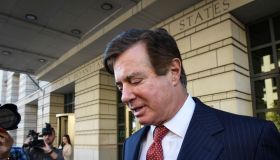 Paul Manafort and his former business partner Rick Gates at U.S. District Court, in Washington, DC.