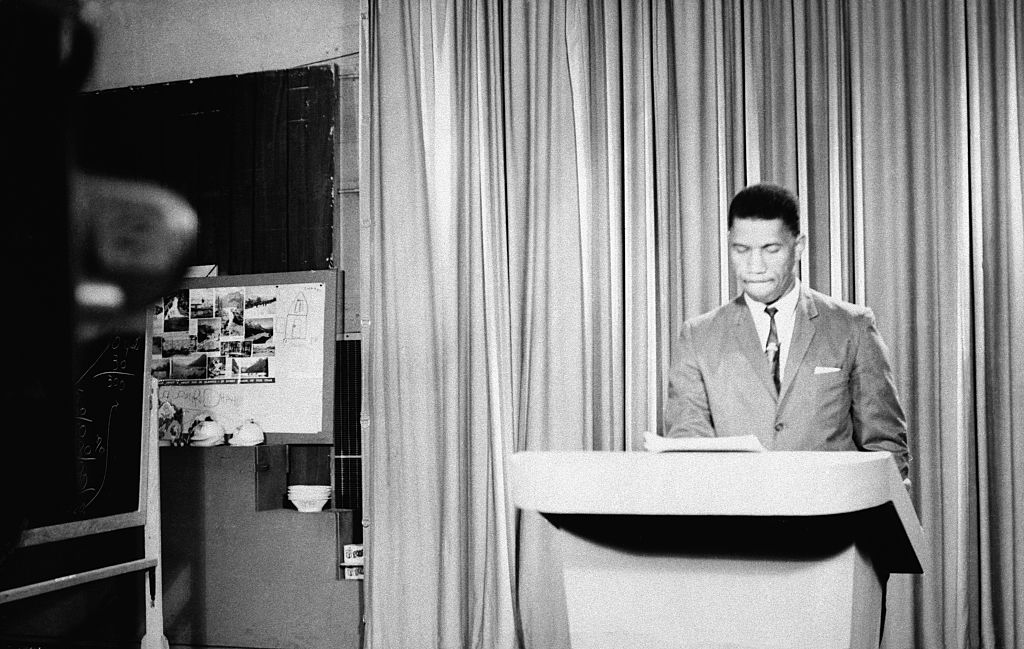 Medgar Evers Addresses Nation on TV