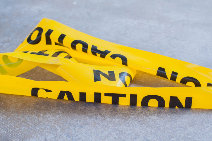 Yellow caution tape