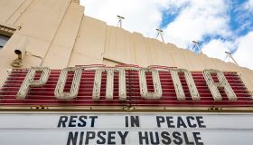 The Fox Theater in Pomona California paying tribute to the late Nipsey Hussle