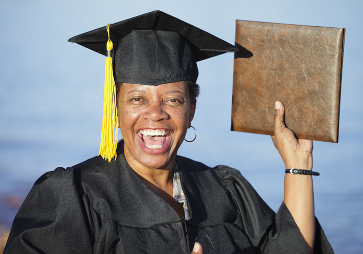Mature Woman Graduate