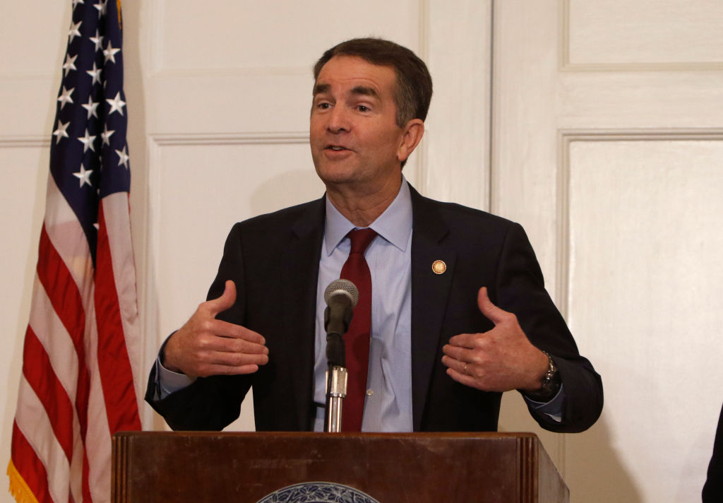 Governor Ralph Northam addresses the media the day after a photo of a person in Blackface and another dressed in a KKK uniform were discovered on his page in his medical school yearbook.