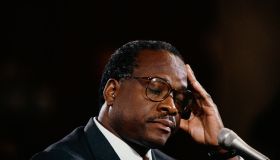 Clarence Thomas with Hand on Head