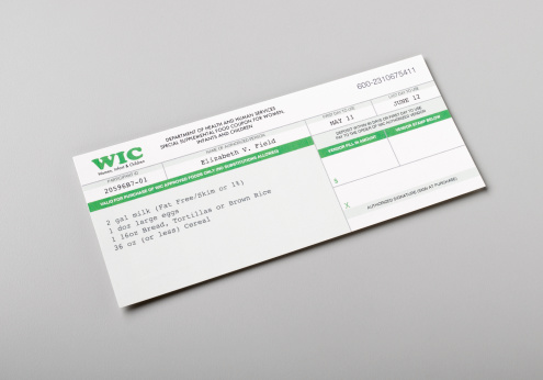 WIC welfare certificate