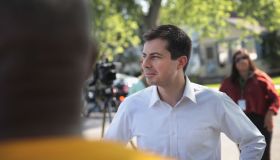 Buttigieg Attends a Community Peace Event as Funeral for Eric Logan is Being Held