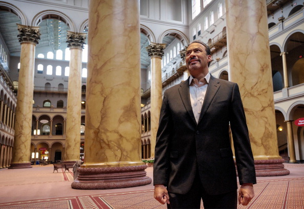 Architect Phil Freelon, co-designer of the new Smithonian National Museum of African American History and Culture, at the National Building museum in Washington, DC.