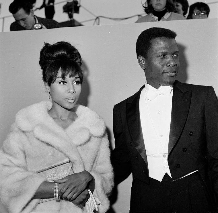 With the legendary Sidney Poitier in 1964