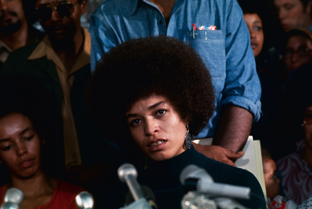 Angela Davis at First News Conference